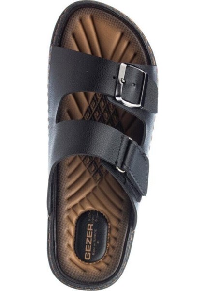 11663 Siyah Ortapedik Erkek Günlük Terlik modelleri