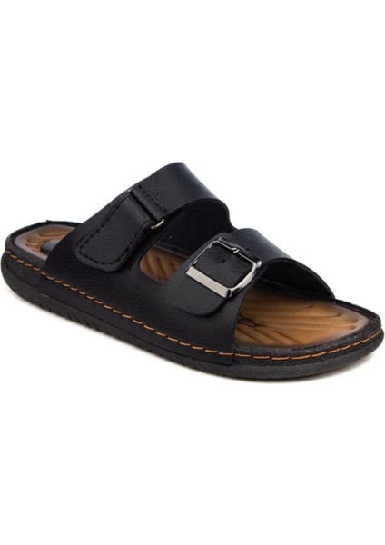 11663 Siyah Ortapedik Erkek Günlük Terlik