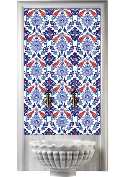 60x100 Cm Ac 4 İznik Lale Serigraf Türk Hamamı Pano