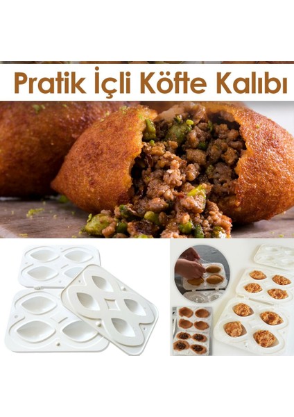 Pratik 4'lü Içli Köfte Kalıbı