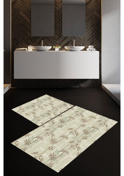 Banyo Paspası , Sünger Dolgulu Klozet Takımı, Yıkanabilir Halı, Kaymaz Taban Halı, Halı