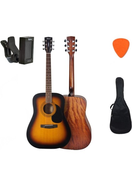 AD810SSB Akustik Gitar Set (Akort Cihazı + Kılıf + Pena)