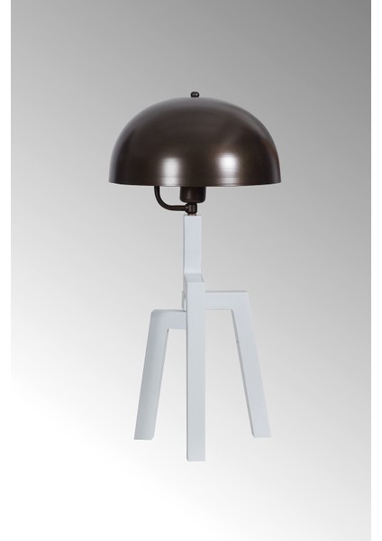 Viyana Beyaz Ahşap Gövde Eskitme Başlık Tasarım Lüx Masa Lambası modelleri