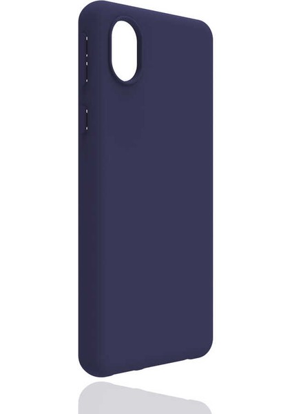 Samsung Galaxy A01 Core Kılıf Biye Esnek Mat Silikon Kamera Korumalı Lacivert fiyatları