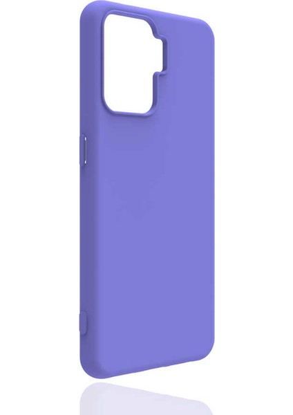 Oppo Reno 5 Lite Kılıf Biye Esnek Mat Silikon Kamera Korumalı Mor fiyatları