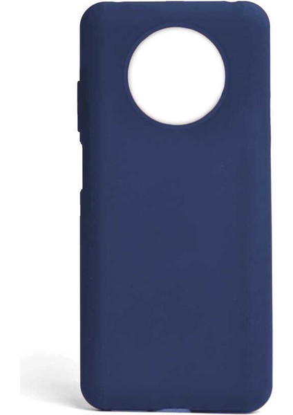 Infinix Note 7 Kılıf Biye Esnek Mat Silikon Kamera Korumalı Lacivert