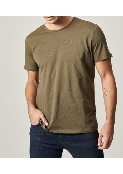 Slim Fit Basic Pamuklu Tişört