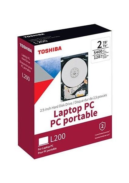 2.5" 2 Tb L200 HDWL120UZSVA Sata 3.0 5400 Rpm Hard Disk