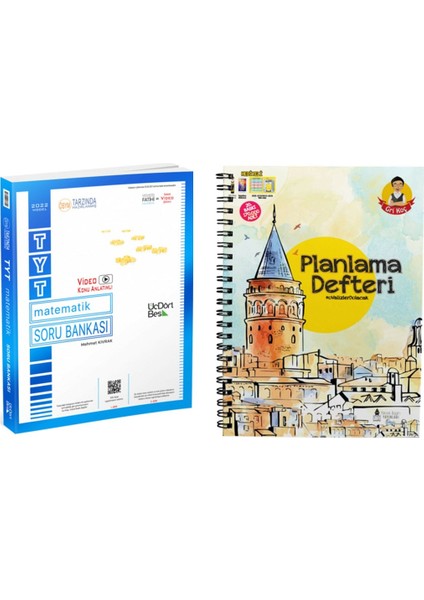 TYT Matematik Soru Bankası Gri Koç Planlama Defteri 2022
