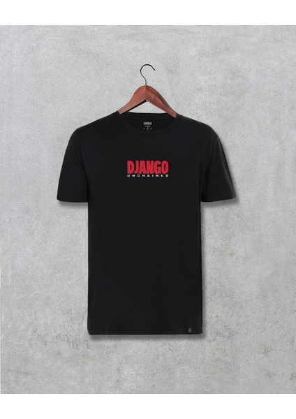 Tarantino Django Unchained Film Baskılı Siyah Tişört
