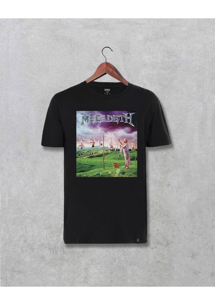 Megadeth Youthanasia Albüm Tasarım Baskılı Tişört