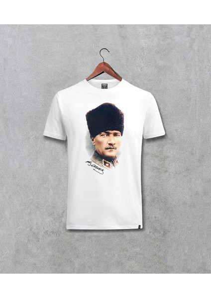 Mustafa Kemal Atatürk Imzalı Tasarım Baskılı Tişört