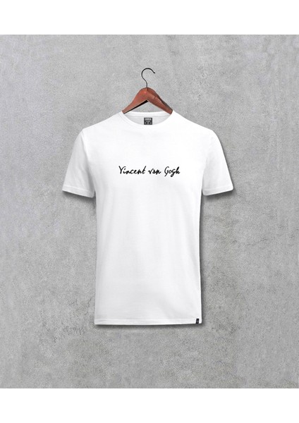 Vincent Van Gogh Minimal Yazılı Baskılı Tişört