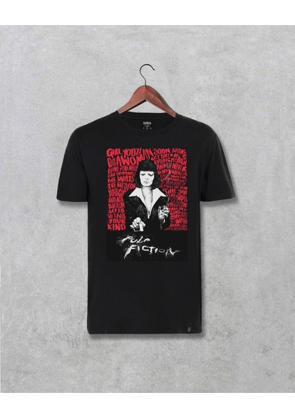 Pulp Fiction Mia Wallace Baskılı Özel Tasarım Tişört