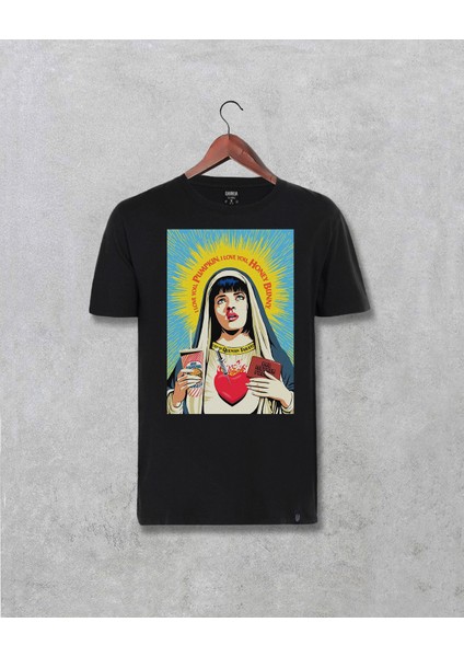Pulp Fiction Mia Wallace Baskılı Özel Tasarım Tişört