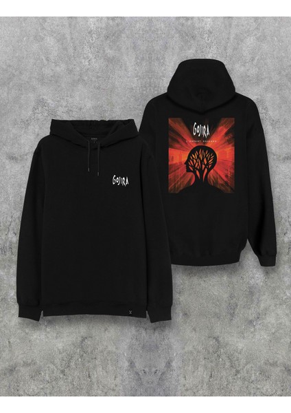 Gojira Albüm Sırt Baskılı Kapşonlu Özel Tasarım Hoodie