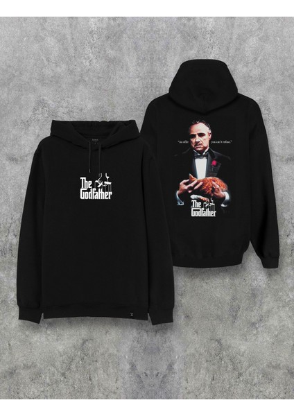 The Godfather Baba Filmi Baskılı Kapşonlu Tasarım Hoodie