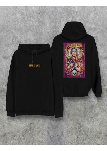 Guns N Roses Axl Rose Baskılı Kapşonlu Özel Tasarım Hoodie