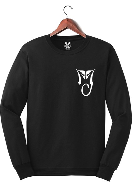 Michael Jackson Logo Baskılı Sweat - Sweatshirt