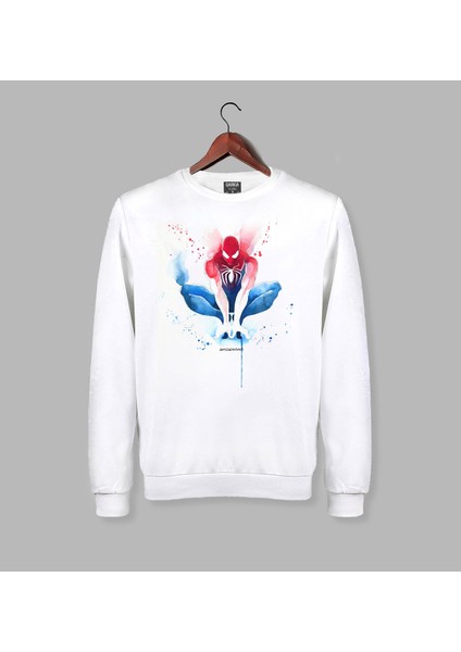 Marvel Spiderman Örümcek Adam Baskılı Sweat Tasarım Sweatshirt