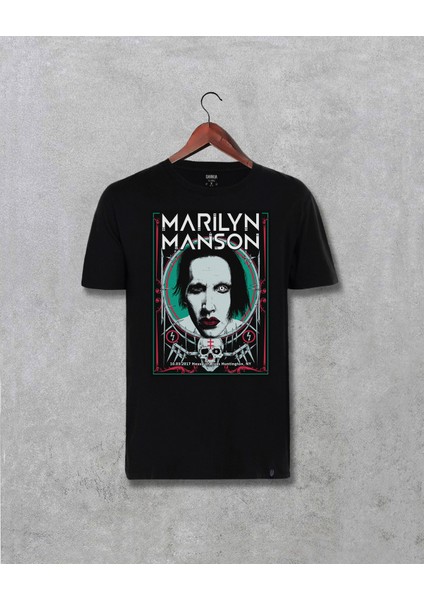 Marilyn Manson Özel Tasarım Baskılı Tişört