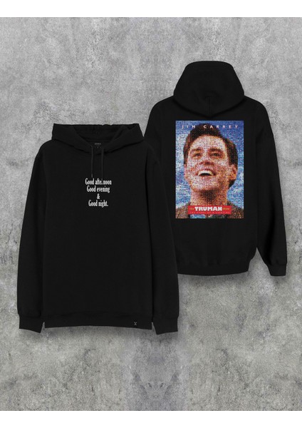 Jim Carrey Truman Show Baskılı Kapşonlu Tasarım Hoodie