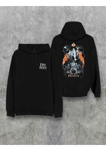 Lord Of The Rings Yüzüklerin Efendisi Baskılı Kapşonlu Tasarım Hoodie