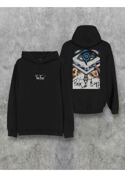 Pink Floyd Ön Arka Baskılı Kapşonlu Tasarım Hoodie