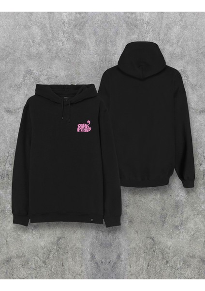 Pink Floyd Logo Göğüs Baskılı Kapşonlu Özel Tasarım Hoodie
