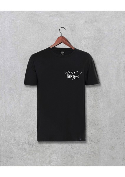 Pink Floyd Logo Göğüs Baskılı Yazılı Tişört