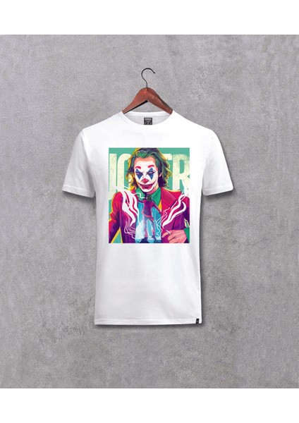 Joker Filmi Özel Tasarım Baskılı Beyaz Tişört