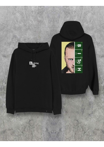 Breaking Bad Jesse Çift Taraf Baskılı Kapşonlu Tasarım Hoodie