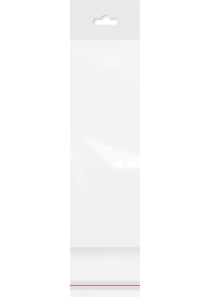 Askılı Bantlı Şeffaf Opp Torba 7 x 21 cm 500'lü