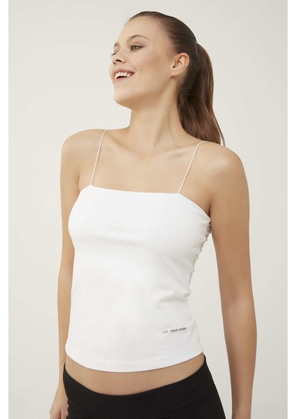 U.S. Polo Assn. Kadın Beyaz İp Askılı Atlet 66276 fiyatları