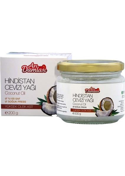 Hindistan Cevizi Yağı 200 gr