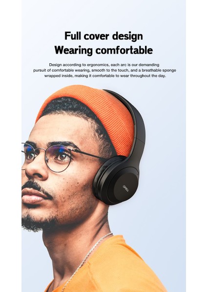 Bl-Be1 Süper Kalite Kulak Üstü 5.0 Bluetooth Kulaklık Siyah
