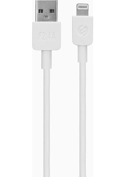 SL-EC30L iPhone Uyumlu Lightning Kablolu 3.4A 2 USB Beyaz Araç Şarj Cihazı