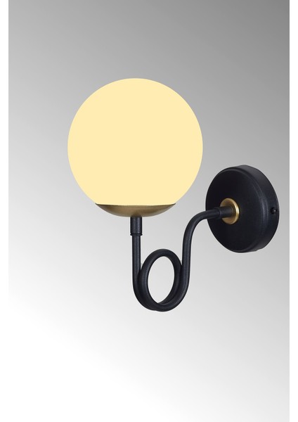 Gali Sarı-Siyah Metal Gövde Beyaz Camlı Tasarım Lüx Aplik indirimleri