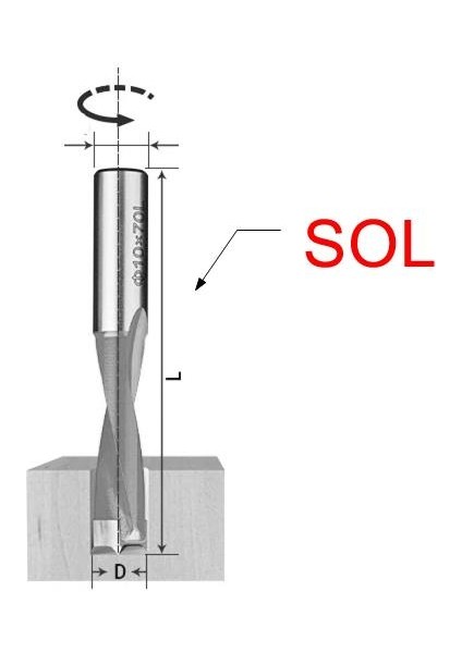 Cnc Makine Delici Uç Sol 6 mm fiyatları