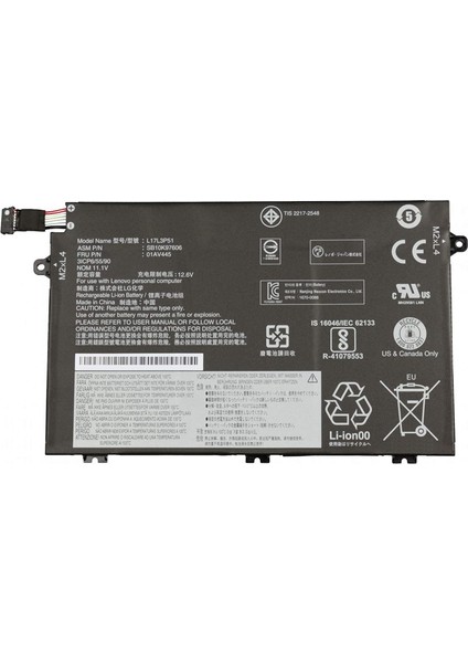 Lenovo Thinkpad E480, E580, 01AV445, L17L3P51 Notebook Bataryası