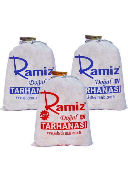 3'lü Ev Yapımı Özel Acılı Tarhana (Acısız-Acılı)
