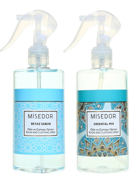 2 li Set Beyaz Sabun ve Oriental Mix Oda Kokusu 330 ml