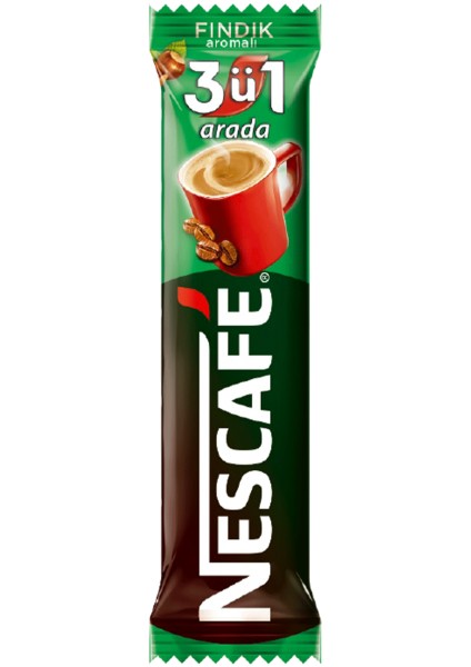 Nescafé 3'ü 1 Arada Fındık Aromalı 48x17 gr Çoklu Paket