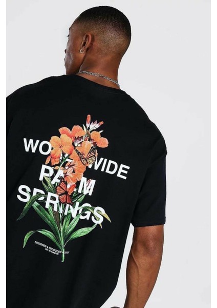 Twentyone Palmiye Sırt Baskılı Oversize T-Shirt fiyatları
