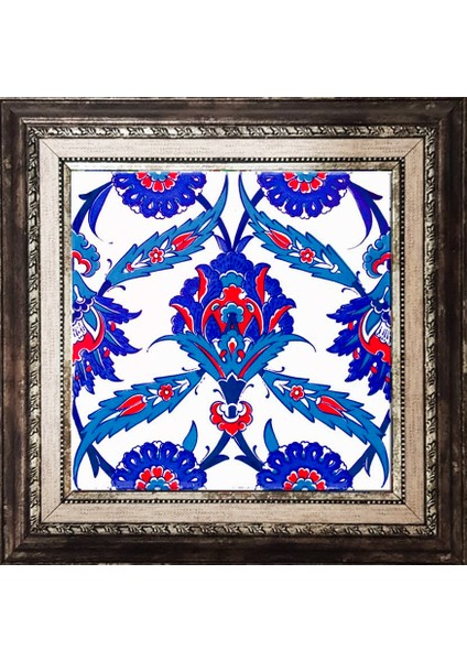 Armada Çini 20 x 20 cm Ac 30 Iznik Desenli Kütahya Çini Pano Seramik