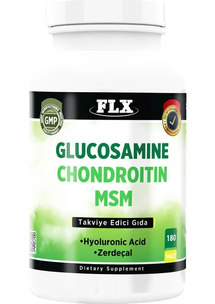 Glukosamine Kondroitin Msm Hyaluronic Asit Zerdeçal 180 Tablet