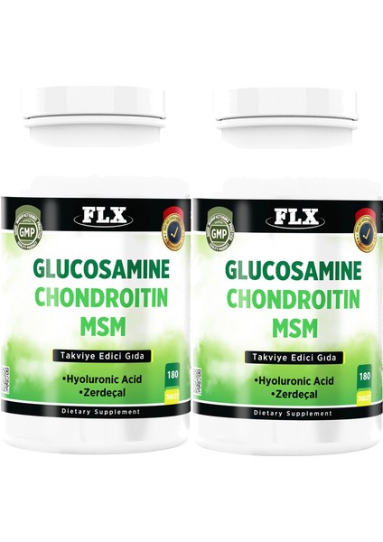 Glukosamine Kondroitin Msm Hyaluronic Asit Zerdeçal 2 KUTU180 Tablet