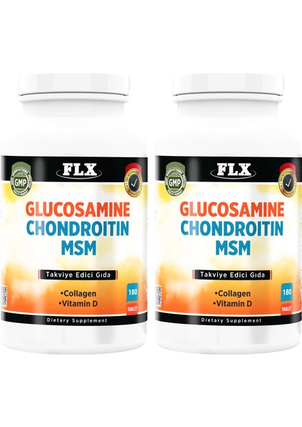 Glukosamine Kondroitin Msm  Vitamin D 2 Kutu 180 Tablet