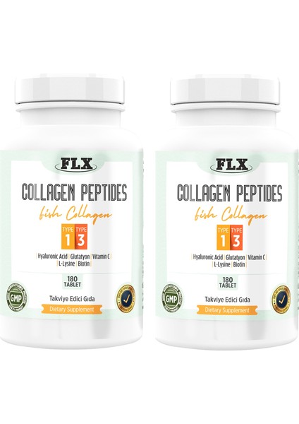 Collagen Peptides Tip 1-3 Balık Kolajeni ( 2 KUTU180 Tablet )