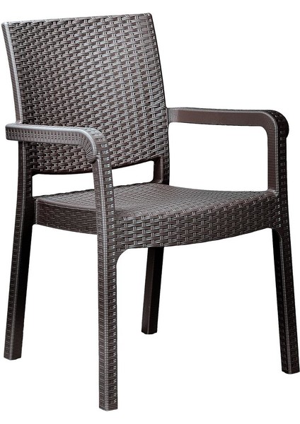 Troya Rattan Koltuk Kahverengi | 6'lı Set